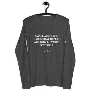 Long-sleeved shirt | Small accruing gains that repeat are unbelievably powerful.
