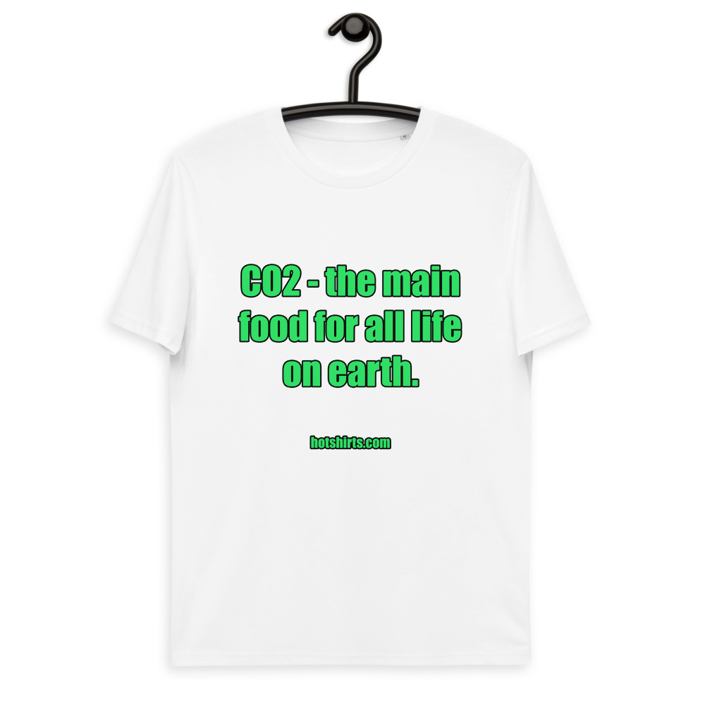 Cotton t-shirt | CO2 – the main food for all life on earth HotShirts.com