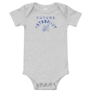 Baby short sleeve one piece | Future Astronaut with Rocket