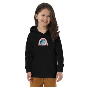 Unicorn with Rainbow - Kids eco hoodie