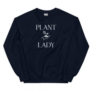 Plant Lady - with growing plant in palm - Unisex Sweatshirt