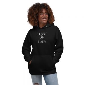 Plant Lady - with growing plant in palm - Unisex Hoodie