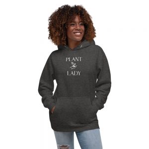 Plant Lady - with growing plant in palm - Unisex Hoodie