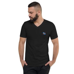 Unisex Short Sleeve V-Neck T-Shirt | DR Congo