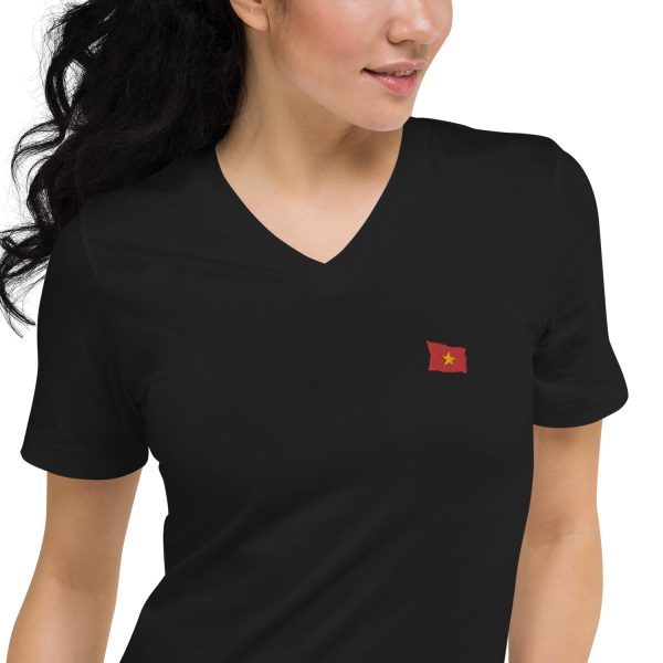 Unisex Short Sleeve V-Neck T-Shirt | Vietnam