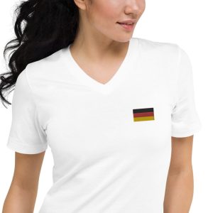 Unisex Short Sleeve V-Neck T-Shirt | Germany