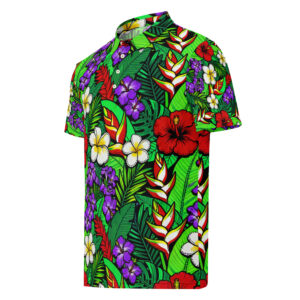 Aloha Paradise Burst- Men’s slim fit polo